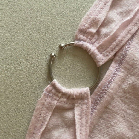 We the Free Light Pink Flowy Tank w/Metal Detail Size M - Picture 3 of 6